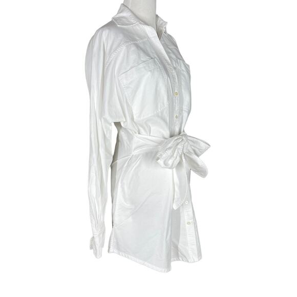 Marissa Webb Emmerson Shirt Dress in White NWT Size Small - Picture 5 of 8